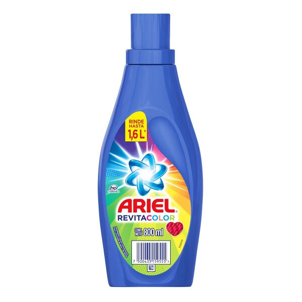 Ariel Concentrated Liquid Detergent Color 800mL Detergente Liquido Concentrado